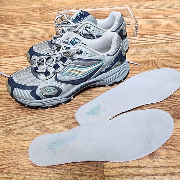 Saucony Womens Excursion TR5 Trail Running Sneakers Gray/Blue Size 7.5 - Picture 7 of 9